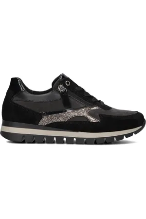Gabor Schoenen, Dames, Grijs, 41 EU, Suède, Grijze Suède Lage Sneakers