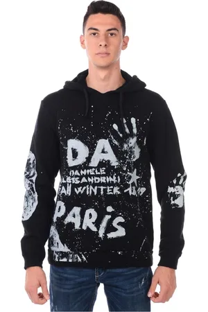 D.A. Daniele Alessandrini Sweatshirts & Hoodies, Heren, Zwart, S, Katoen, Hoodies