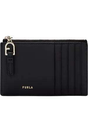 Furla Accessoires, Dames, Zwart, ONE Size, Leer, Nuvola Card Case