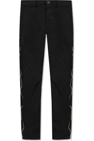 Comme des Garçons Broeken, Heren, Zwart, L, Broeken met Ritsen