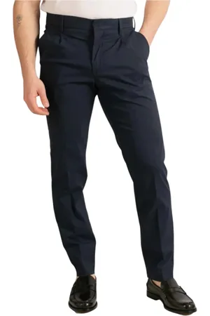 K-Way Broeken, Heren, Blauw, L, Blauwe Chino Broek met Zakken