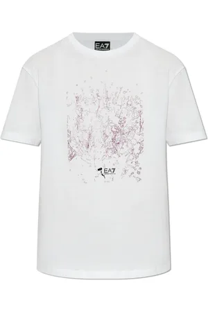 EA7 Tops, Dames, Wit, XS, Katoen, T-shirt