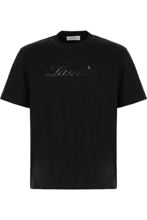 Lanvin Tops, Heren, Zwart, XL, Katoen, Casual Katoenen T-Shirt