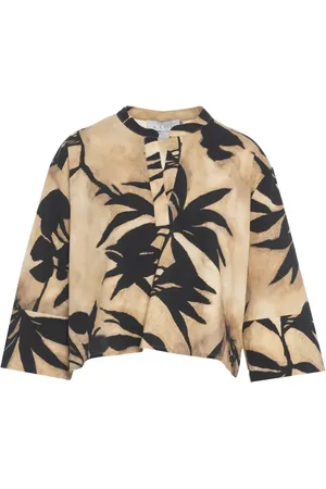 Kaos Blouses & Shirts, Dames, Veelkleurig, S, Bloemenpatroon Blouse