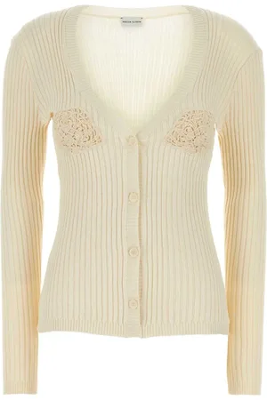 MAGDA BUTRYM Truien, Dames, , S, Katoen, Crèmekleurig Vest