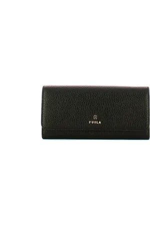 Furla Accessoires, Dames, Zwart, ONE Size, Leer, Camelia Continental Wallet