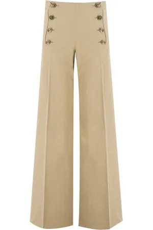 Etro Broeken, Dames, , XS, Katoen, Wijde broek in paleisstijl