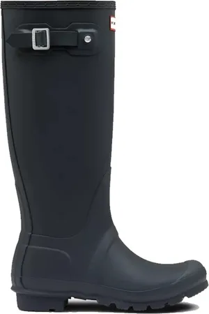 Hunter Schoenen, Dames, Blauw, 37 EU, Polyester, Hoge Wellington Laarzen