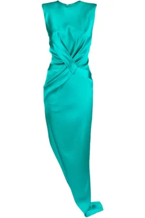 GENNY Kleedjes, Dames, Groen, M, Satijn, Gowns