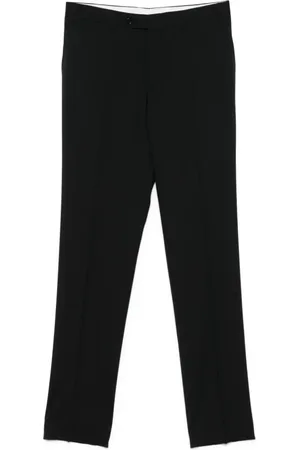 CANALI Broeken, Heren, Zwart, 3Xl, Wol, Pantalons met knoopsluiting