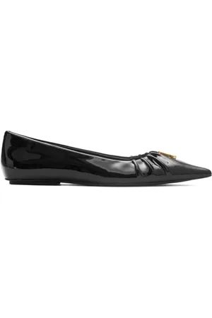 Marc Jacobs Schoenen, Dames, Zwart, 37 EU, Leer, Ali Ballerina`s met Puntneus