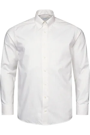 Eton Overhemden, Heren, Veelkleurig, 2Xl, Katoen, Gestreept Signature Oxford overhemd