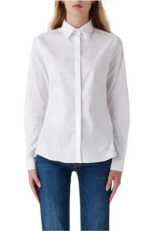 FAY Blouses & Shirts, Dames, Wit, M, Slim Basico Shirt