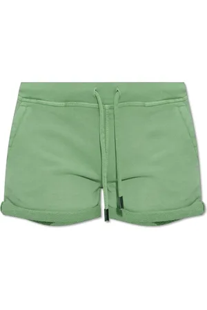 Dsquared2 Korte broeken, Dames, Groen, M, Katoen, Katoenen shorts