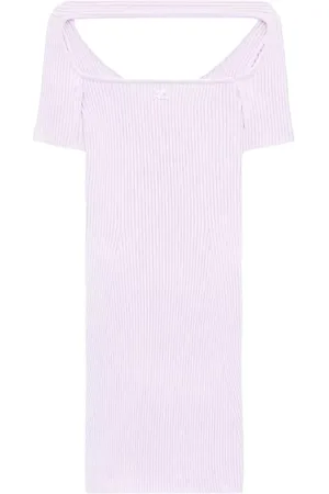 Courrèges Kleedjes, Dames, Roze, M, Polyester, Mini Jurk Hyperbole