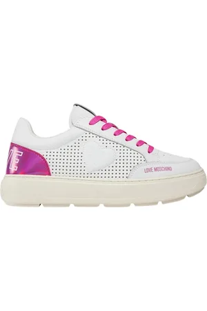 Moschino Schoenen, Dames, Veelkleurig, 39 EU, Polyester, Bold Sneakers