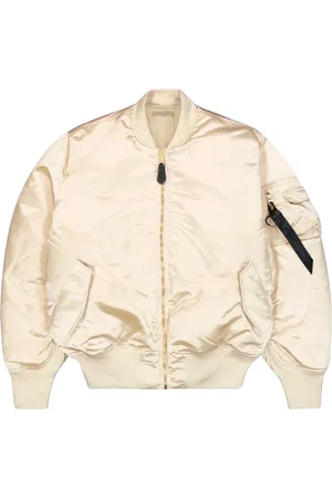 Alpha Industries Jassen, Heren, , L, Vintage White Ma-1 Bomber Flight Jacket