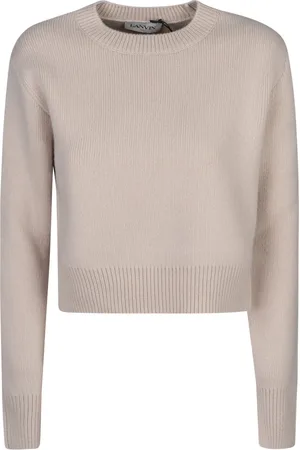Lanvin Truien, Dames, , S, Wol, Neutrale Gebreide Jumper