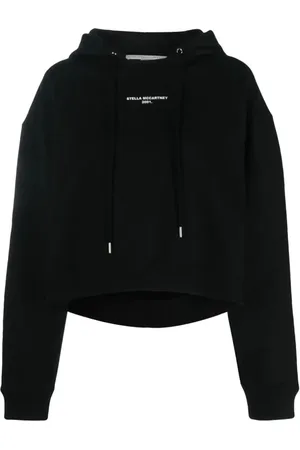 Stella McCartney Sweatshirts & Hoodies, Dames, Zwart, 2Xs, Katoen, Hooded Jumper