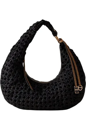 Borbonese Tassen, Dames, Blauw, ONE Size, Leer, Klassieke Hobo Tas