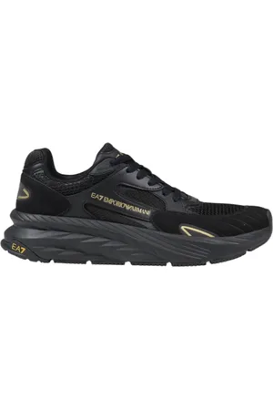 EA7 Schoenen, Heren, Zwart, 44 EU, Polyester, Sneakers Collectie
