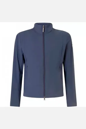 Colmar Jassen, Heren, Blauw, XL, Blauwe Rits Voorkant Jas Slim Fit