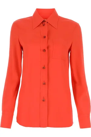 Lanvin Blouses & Shirts, Dames, Rood, S, Camicia Blouse