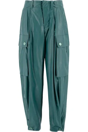 ERMANNO SCERVINO Broeken, Dames, Groen, S, Taps toelopende broek