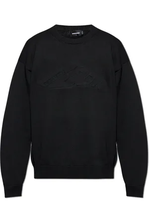 Dsquared2 Truien, Heren, Zwart, L, Katoen, Trui met logo