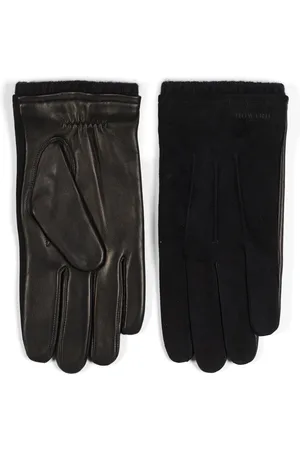Howard London Accessoires, Heren, Zwart, M, Suède, Suède en Lamsnappa Lederen Handschoenen