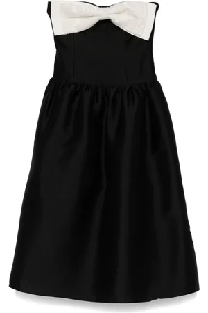 Self-Portrait Kleedjes, Dames, Zwart, M, Polyester, Elegante Zwarte Jurk voor Vrouwen