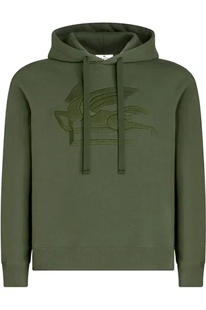 Etro Sweatshirts & Hoodies, Heren, Groen, L, Katoen, Stijlvol Sweatshirt