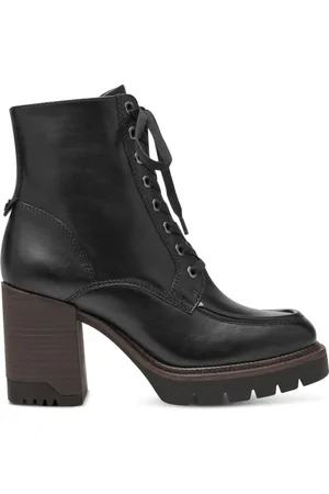 Tamaris Schoenen, Dames, Zwart, 38 EU, Leer, Leren Bootie