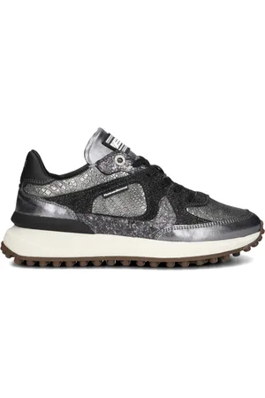 Floris van Bommel Schoenen, Dames, Grijs, 40 EU, Leer, Low Top Sneakers