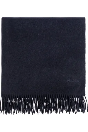 Max Mara Accessoires, Dames, Blauw, ONE Size, Cashmere Sjaal