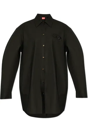 Diesel Kleedjes, Dames, Zwart, S, Katoen, D-Dalis Jurk