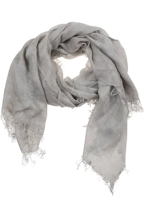 PESERICO SIGN Accessoires, Dames, Grijs, ONE Size, Wol, Metallic Sjaal voor Vrouwen