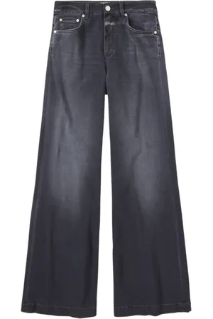 Closed Jeans, Dames, Grijs, W27, Glow-up High Rise Flared Leg Jean