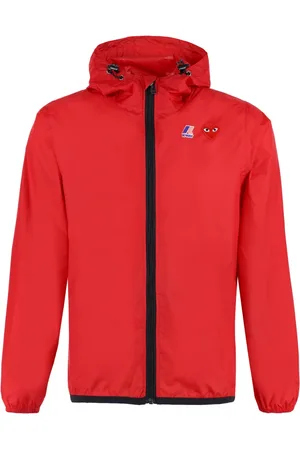 Comme des Garçons Jassen, Heren, Rood, S, Hooded Windbreaker