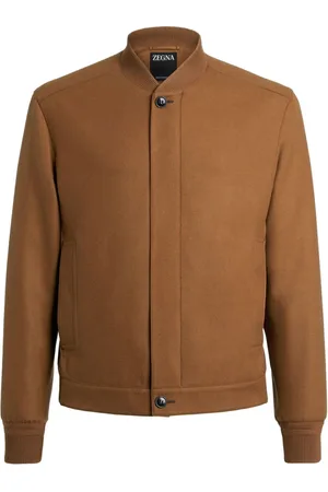 Ermenegildo Zegna Jassen, Heren, Bruin, 2Xl, Kasjmier, Luxe Kasjmier Jas