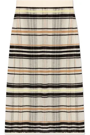 Bottega Veneta Rokken, Dames, , XS, Katoen, Gestreepte Rok