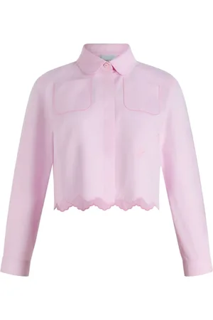 Patou Blouses & Shirts, Dames, Roze, S, Katoen, Rosa Shirt Chic Stijl Veelzijdig Dragen