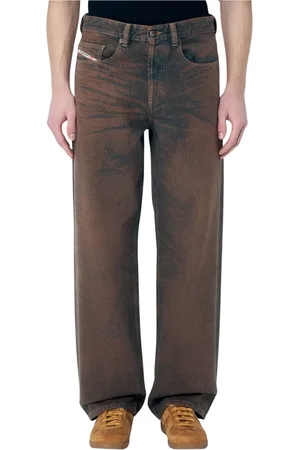 Diesel Broeken, Heren, Bruin, W30, Katoen, D-Macro S3 Dyed Finish Jeans
