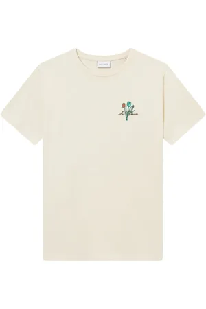 Les Deux Tops, Heren, , M, Café T-shirt Licht Ivoor