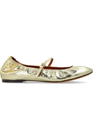 Lanvin Schoenen, Dames, Geel, 41 EU, Leer, Ballerina`s Mary Jane