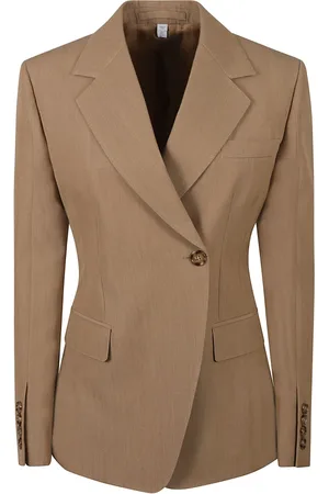 Burberry Jassen, Dames, Bruin, S, Wol, Blazerjas
