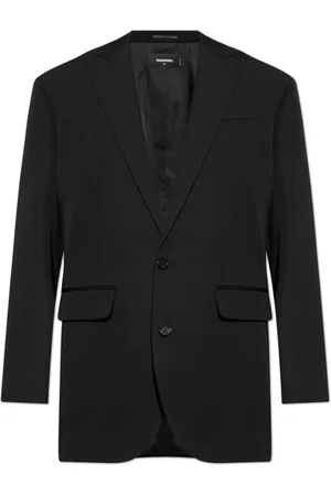 Dsquared2 Jassen, Heren, Zwart, XL, Double-breasted blazer