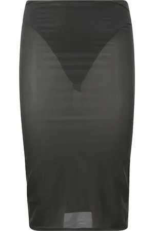 Courrèges Rokken, Dames, Zwart, M, Polyester, Second Skin Tube Rok