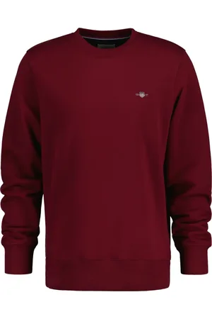 GANT Sweatshirts & Hoodies, Heren, Rood, M, Felpe Sweatshirt