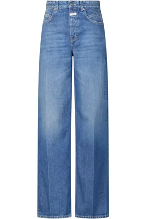 Closed Jeans, Dames, Blauw, W28, Katoen, Wide Jeans Nikka